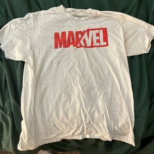 White marvel t shirt L